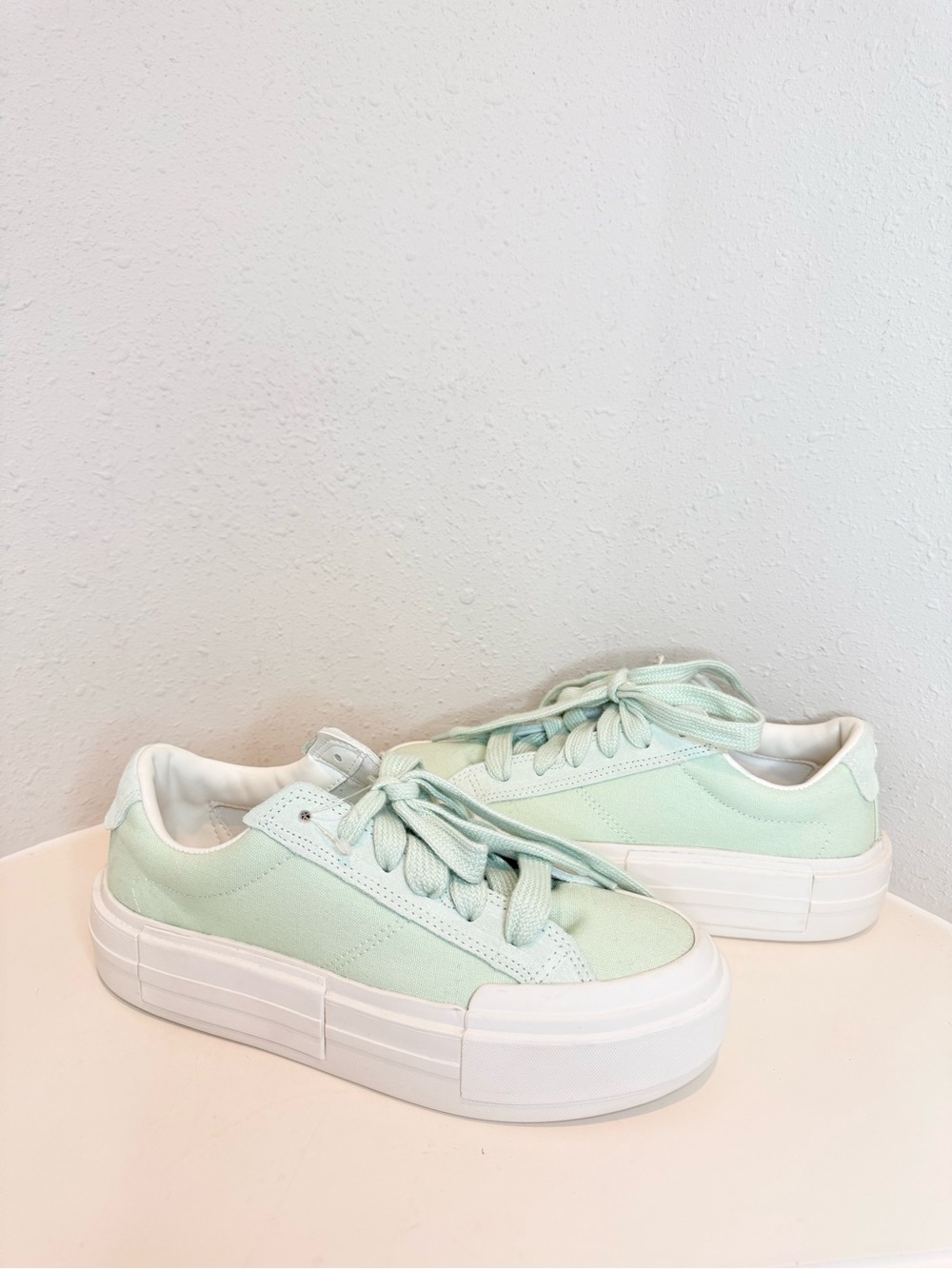 Converse Cruise Mint Green Low Top Platform Unisex Sneakers W 9 M 7.5 NEW - Picture 8 of 16